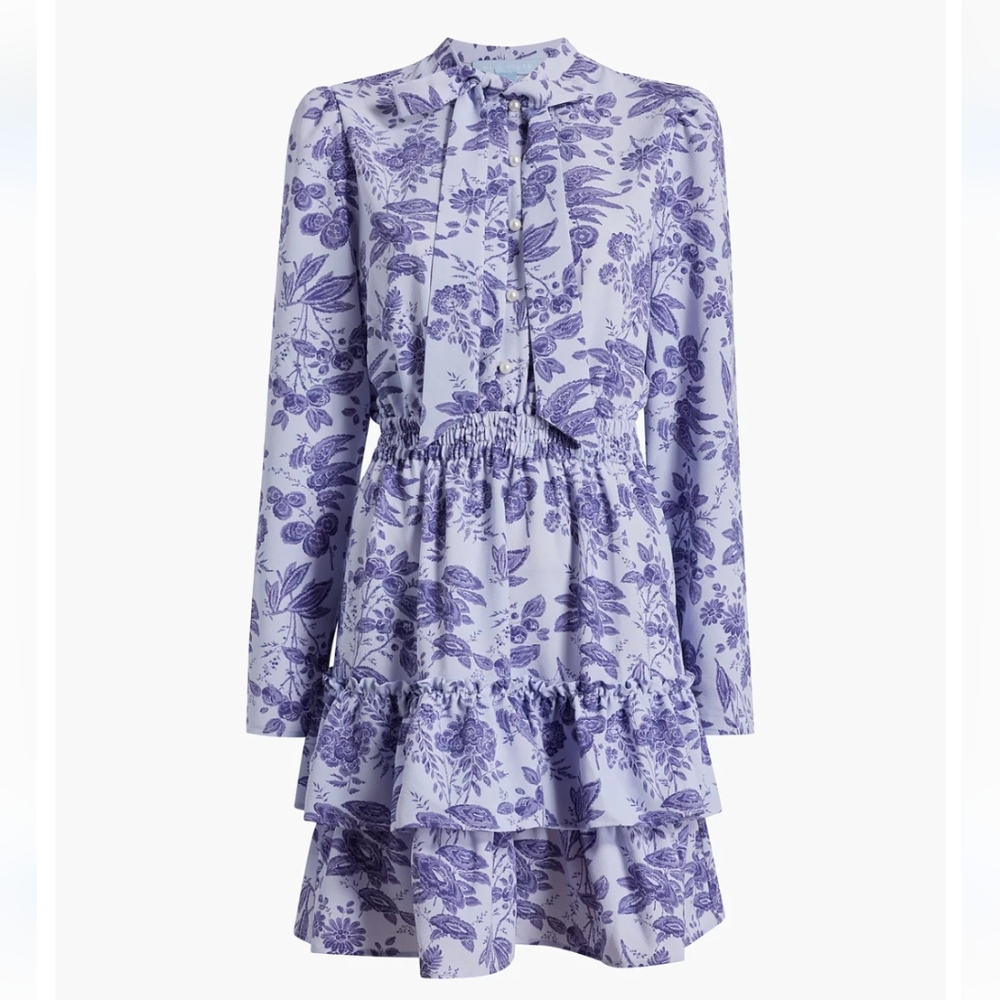 Hill House Home Talia Dress Lilac Tonal Crepe Large NWT - Picture 1 of 9